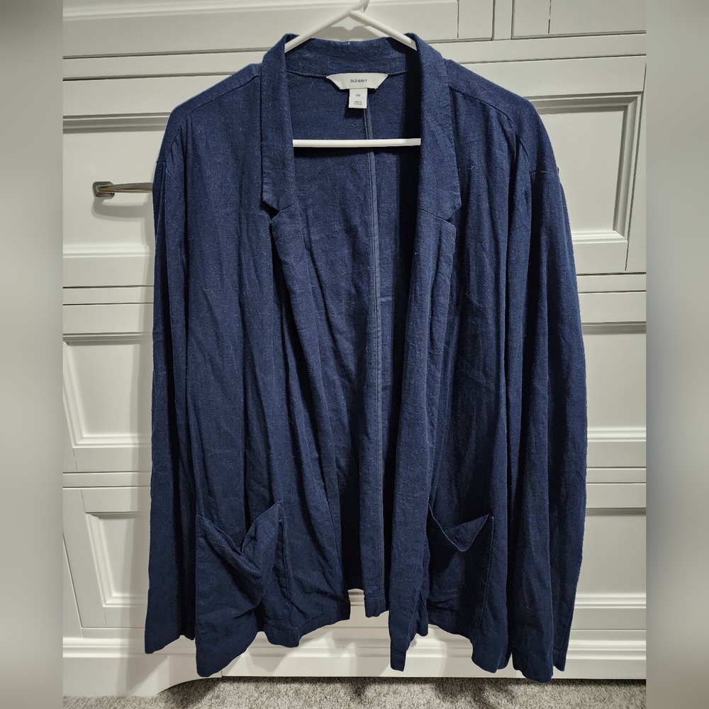 Linen-Blend Blazer for WomenColor: In the Navy